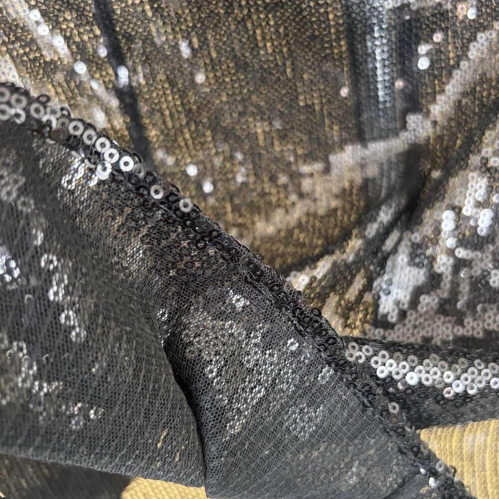 Michael Kors Collection Black Sequin Button-Up Top Womens Size 14 Italy - Picture 12 of 16